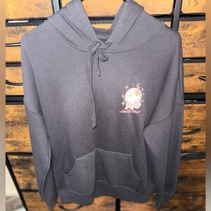 Santa Cruz Skateboards Charcoal Hoodie with Pink Logo